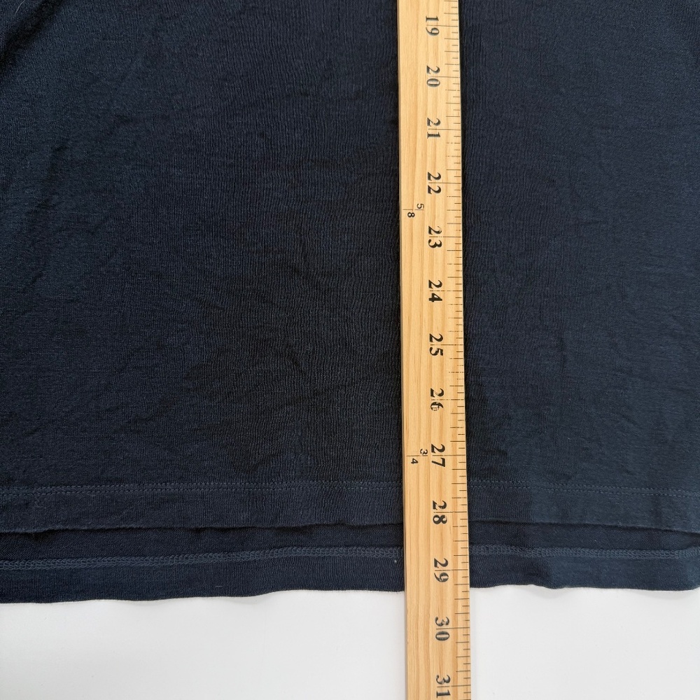 John Varvatos Polo Shirt Men XL Blue Silk Cotton Blend Short Sleeves Casual - Picture 8 of 9